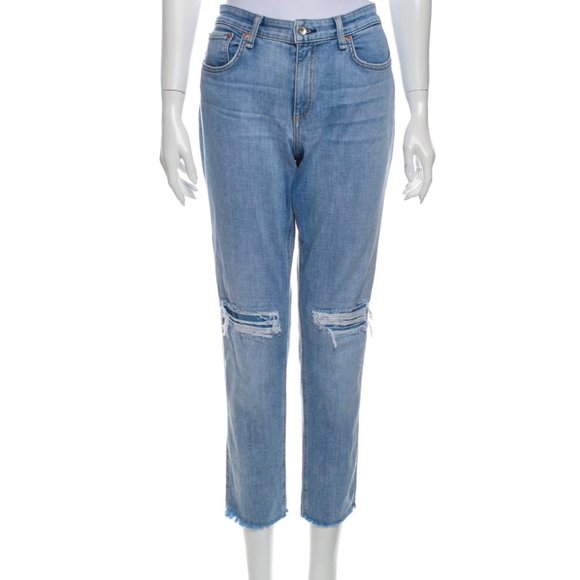RAG & BONE Mid-Rise Straight Leg Jeans - Picture 4 of 4